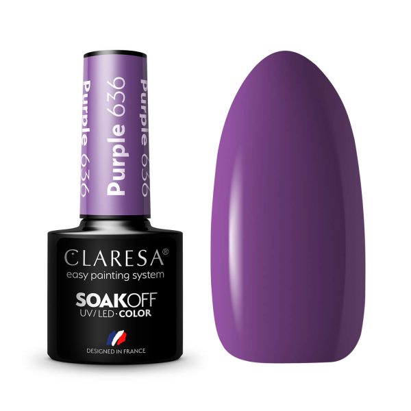 Claresa trajni lak gel polish Purple 636