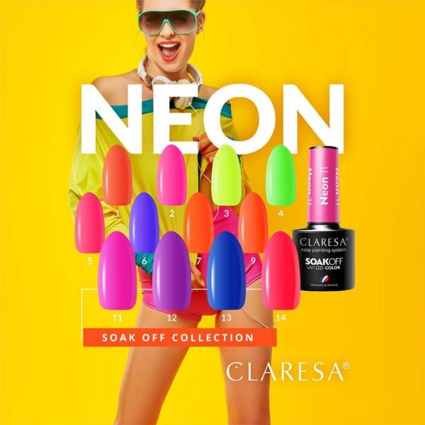 Cleresa geel polish kolekcija Neon