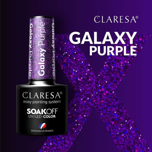 Claresa trajni lak gel polish Galaxy Purple