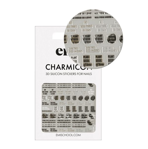 E.Mi Charmicon 3D Silicone Stickers #240 Beauty in details