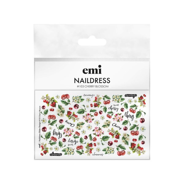 E.Mi Naildress Slider Design #103 Cherry Blossom