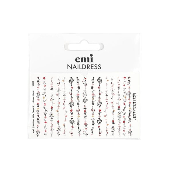 E.Mi Naildress Slider Design #113 Flower chains