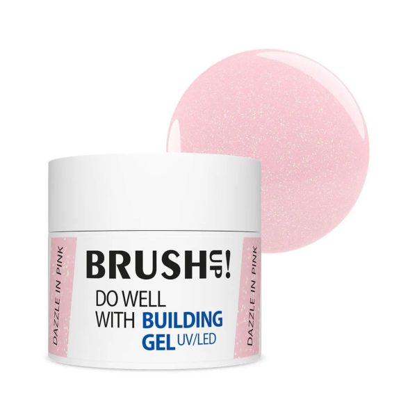 Brush UP builder gel Dazzle in Pink